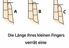 Die Länge Ihres kleinen Fingers kann unerwartete Aspekte Ihrer Persönlichkeit offenbaren.