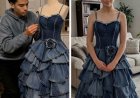 Meine Stiefmutter weigerte sich, mein Ballkleid zu bezahlen, also nähte mein Bruder eins aus den alten Jeans unserer verstorbenen Mutter.