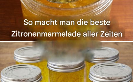 Hausgemachte Zitronenmarmelade: Das schnellste und einfachste Rezept