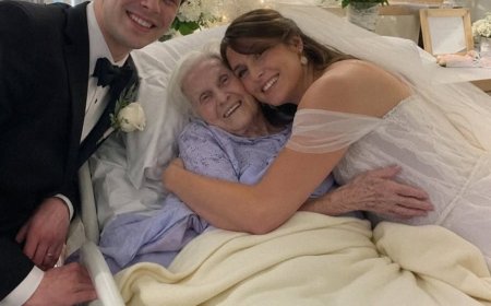 Meine Großmutter konnte nicht zu meiner Hochzeit kommen, also verlegte ich die Hochzeit in ihr Krankenzimmer