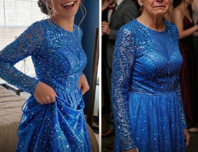 Ich trug das Abschlusskleid meiner verstorbenen Enkelin zu ihrem Abschluss… doch was ich darin fand, ließ mich die Wahrheit erkennen
