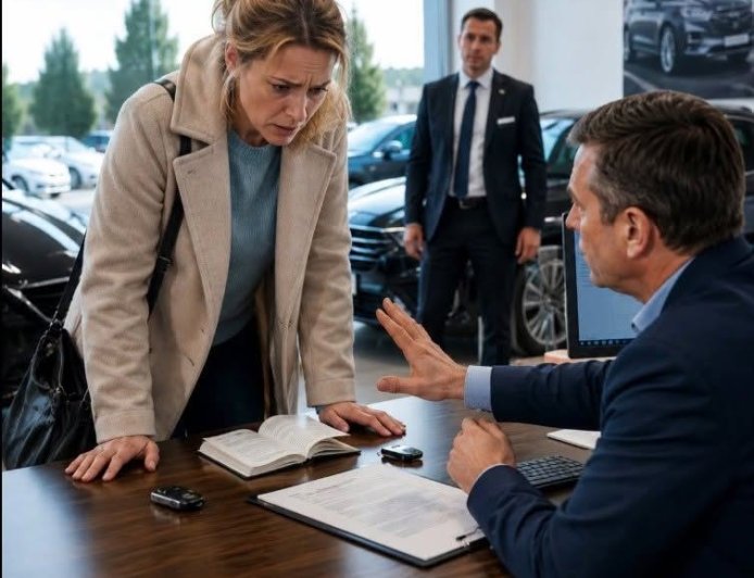 „Wir werden das Auto auf den Namen meiner Schwester zulassen“, erklärte mein Mann. Ich stand einfach auf, stornierte den Kaufvertrag und verließ das Autohaus.
