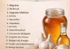 Honig mit Knoblauch und Essig