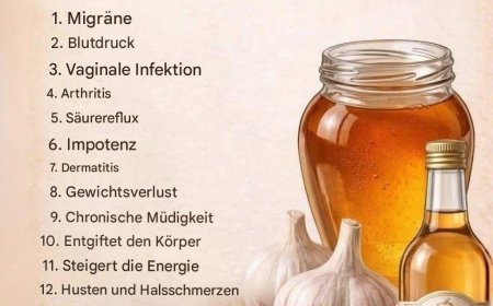 Honig mit Knoblauch und Essig