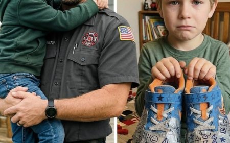 Die besonderen Turnschuhe meines achtjährigen Sohnes sorgten in der Schule für Aufsehen – am nächsten Morgen überraschte der Schulleiter alle