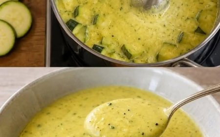 Cremige Zucchinisuppe – leicht, aromatisch und schnell zubereitet