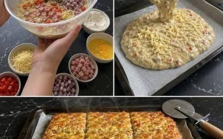 Schüttelpizza mit 250 g Salami ein Blitzrezept für jeden Tag!
