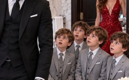 Vier identische Jungen in blauen Uniformen tauchten bei meiner Hochzeit in San Francisco auf – und brachten die Zeremonie zum Stillstand