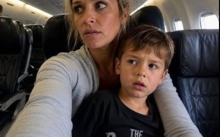 Mein Sohn und ich wollten seinen Vater im Flugzeug überraschen – doch eine unerwartete Ansage veränderte alles