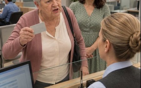 Ich ging in die Bank, um mein Konto zu schließen, und dort fand ich meine Schwiegermutter