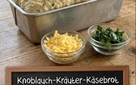 Knoblauch-Kräuter-Käsebrot in nur 3 Minuten