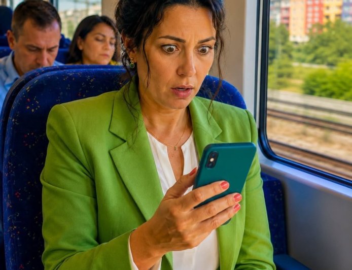 In Eile, zur Arbeit zu kommen, habe ich versehentlich das Handy meines Mannes mitgenommen