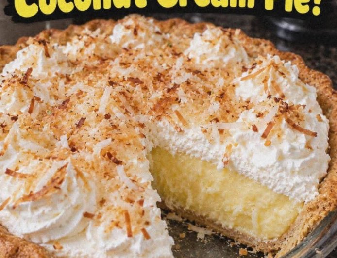 Klassischer Kokos Creme Kuchen