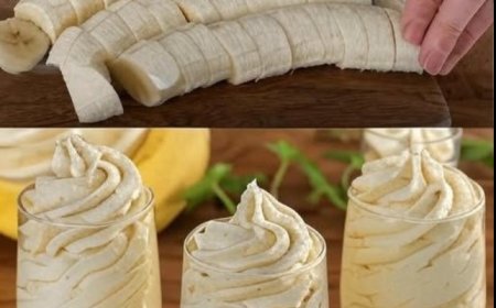Bananenmousse in 5 Minuten fertig: das beste italienische Dessert