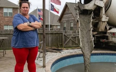 Meine Nachbarin ließ meinen Pool mit Beton füllen – doch damit hatte sie nicht gerechnet