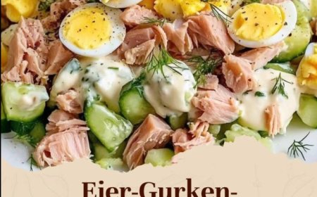 Wooow wie kann Salat soo lecker sein, Eier-Gurken-Thunfischsalat
