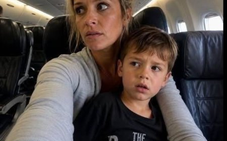 Wir wollten meinen Piloten-Ehemann im Flugzeug überraschen – doch seine Durchsage veränderte alles
