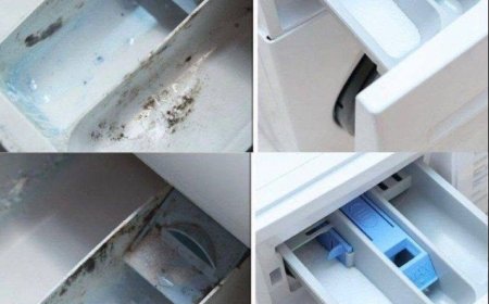 Ein cleverer Trick, um die Waschmittelschublade zu reinigen.