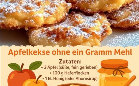 Apfelkekse ohne ein Gramm Mehl, in nur 15 Minuten fertig & sooo gut