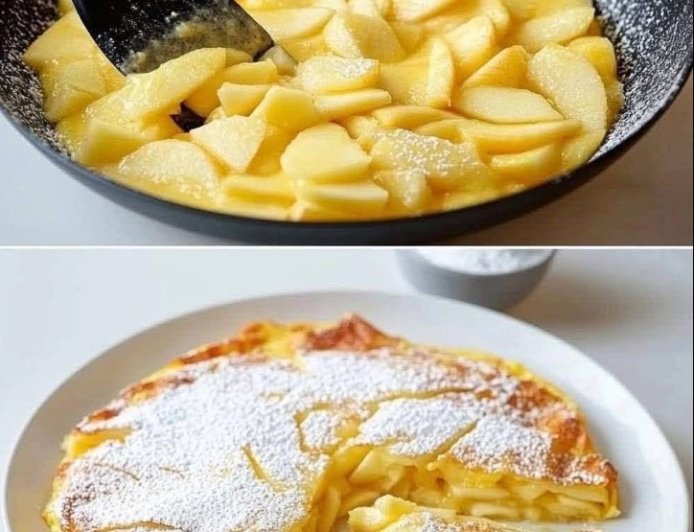 Omas Apfelpfannkuchen aus der Pfanne – saftig, fluffig und unwiderstehlich lecker