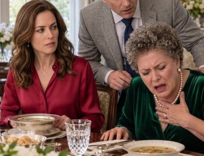 Beim Familienessen bemerkte ich etwas Merkwürdiges an meiner Suppe – kurz darauf nahm der Abend eine unerwartete Wendung