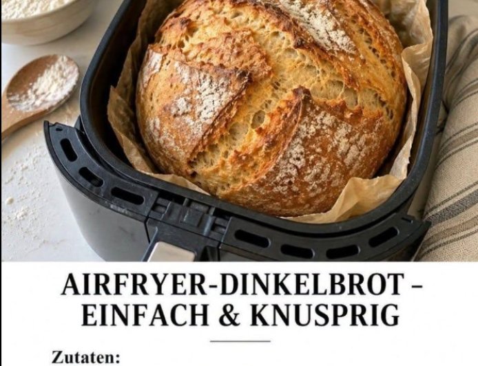 Dinkelbrot im Airfryer Rezept