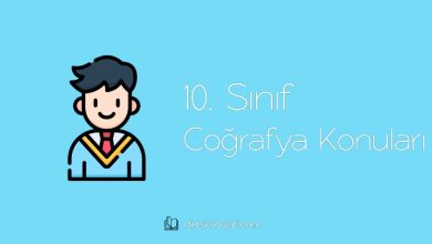 10. Sınıf Coğrafya Konuları